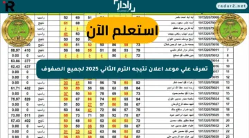 تعرف على موعد إعلان نتيجة الترم الثاني 2025 لجميع الصفوف
